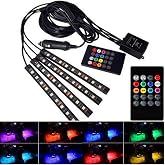 9 Ledli Ayak Altı Led Lamba Sese Ve M&uuml;ziğe Duyarlı Kumandalı Led Rgb