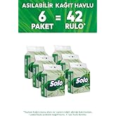 Solo Asılabilir Kağıt Havlu, 6'lı Paket, 42 Rulo