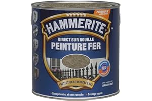 Hammerite Peinture Métal Direct sur Rouille - Anticorrosion, imperméable, direct sans sous-couche - Bronze Martelé 2,5 L