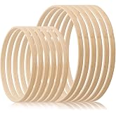 Bambus Floral Hoop, 15 Stück Holzringe Zum Basteln Produktbild-Vorschau 4