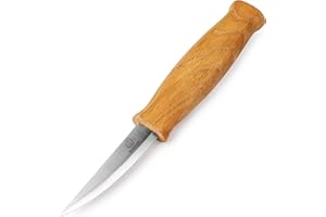 BeaverCraft C4 Coltello per Intaglio del Legno – Coltello Sloyd per Sgrossatura | Strumento per Intaglio di Cucchiai per Principianti e Professionisti