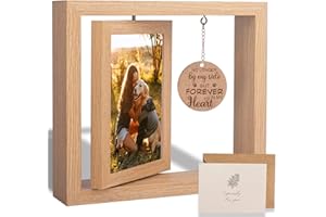 GUANKE Dog Memorial Picture Frame - Dog Memorial Gifts, Pet Loss Gifts, Loss of Dog Sympathy Gift, Pet Memorial Gifts for Women. Wooden Rotating Pet Memorial Picture Frame 4 X 6 (Pet-01)