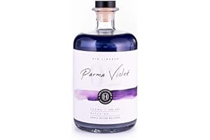 THE HANDMADE GIN COMPANY Shimmering Parma Violet Handmade Gin Liqueur 70cl - Premium Craft Gin - 20% ABV