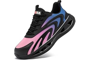 LARNMERN Scarpe Antinfortunistiche Uomo Anti-Schiacciamento Ammortizzazione Comodo Traspiranti Leggere Scarpe da Lavoro con Punta in Acciaio