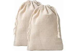 HERZWILD ca.15 * 20cm säckchen 25stk Kleine Beutel mit Kordelzug baumwollsäckchen geschenksäckchen Jutebeutel für Hochzeit Party (15 * 20cm)