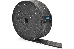 MY PLAST 10000 X 50 X 8 mm terrassenpad, terrassenpads, terrasses Construction en granulés de caoutchouc rouleaux Bandes terrasse