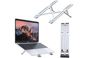 KLIM Steady - Support pour Ordinateur Portable et Tablette + Châssis en Aluminium léger et Durable + Support réglable pour Tablette Ipad Macbook PC Laptop 15.6" + Nouveau