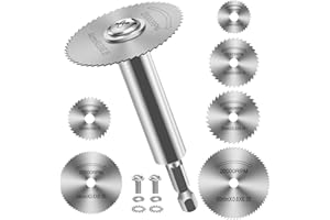 FOTYBEI 1/4" Hex Shank (100mm) Rotary Drill Saw Blade, HSS Circular Saw Blades Cutting Discs for Drill Rotary Tools Wood PVC Pipe Plastic Soft Metal