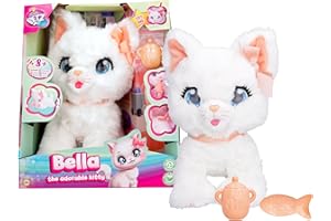 Club Petz Bella, Feature Plush Gatto Peluche con Funzioni e Suoni, Giocattolo Bambine e Bambini +3 Anni