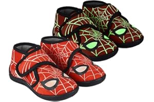 CERDÁ Life'S Little Moments, Chaussures pour maison de Spiderman – Licence officielle Marvel pour enfants, rouge