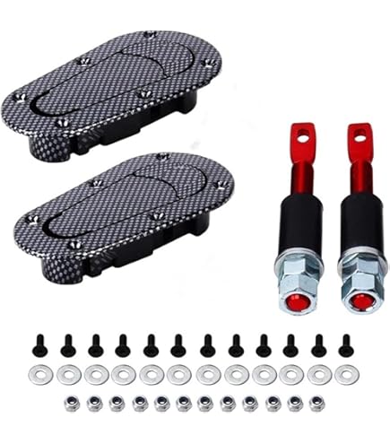 Universal Aluminum Alloy Bonnet Hood Pin Lock Kit Down Hood Lock Latch