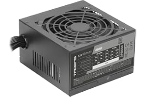 TACENS ANIMA APB650, Fuente Alimentación PC ATX 650W, Certificado 80Plus Bronze, 85% Eficiencia, Tecnologías SMD y DC-DC, Ventilador Ultra-silencioso 12cm, Cables Planos Extralargos, Negro