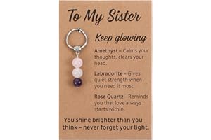 Tyqour Sisters Keyring Sister Birthday Gifts, Sisters Gift, Big Little Sister Adult Birthday Christmas Graduation Gift for Women Girls