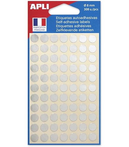 Lot 1440 Pastilles Adhésives Marquage PVC 5 Mm Bleu – Résistantes UV, Eau & Intempéries – Usage Intérieur & Extérieur