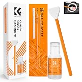 K&amp;F CONCEPT Sensor Cleaning Kit APS-C Format, 6 Pieces, 20 ml, Orange | Microfibre Sticks 16 mm + 20 ml Cleaner for APS-C, DS