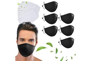 DualVertex Face Masks - Breathable Cotton Face Mask with Filters – Reusable Face Mask with Adjustable Ear Straps and Nose Wire