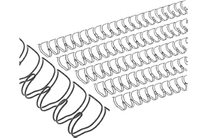 ‎PATIKIL PATIKIL 16mm (5/8") Drahtbinderücken Doppelring-Drahtbinderücken, 20 Stück Metall-Doppelring-Bindespiralen 140 Blatt Kapazität 2:1 Teilung 21 Ring-Bindespiralen, Schwarz