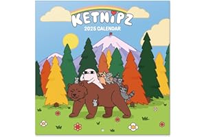 GRUPO ERIK Calendario 2025 pared Ketnipz - Calendario pared, Planificador mensual: Con espacio para anotar e Ilustraciones (30x30 cm)
