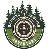 Quart Accessory Off Road Camping Adventure Sticker Compass 14 x 13 cm