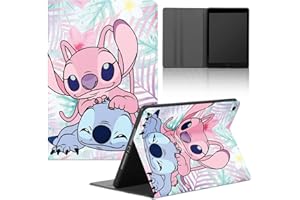 nurkorki Coque pour Samsung Galaxy Tab A8 10,5 2022/2021 SM-X205/​X200, Mignon Stitch Étui avec Fonction Support Housse de Protection Ultra-Mince et Léger PU Cuir Case Tablet Cover, A1