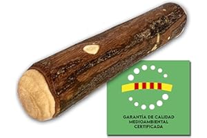 EL FUTBOLIN Legno D'Ulivo per Cani | Taglia S (15 cm) | Bagnato in Olio D'Oliva | Giochi Masticativi per Cani Lunga Durata | Igiene Dentale | Qualita Ambientale Certificata
