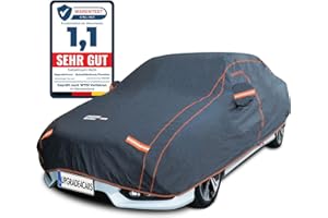 Upgrade4cars Autoabdeckung Outdoor Vollgarage atmungsaktiv & wasserdicht | Auto Abdeckplane Komplett für alle Jahreszeiten | Autoplane Universal | Pkw Größe: S 406 * 165 * 120 cm