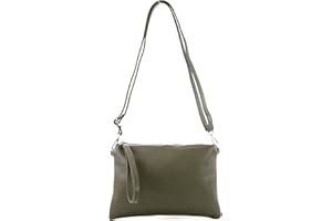 modamoda de - T186 - ital. Clutch Umhängetasche Leder Medium