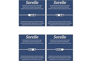 SUNSH 2/3/4/5 Bracciale per Sorelle/Migliore Amica Bracciale per Ragazze,Braccialetto Della Ragazza Miglioe Bff Regalo Delle Sorelle Regalo Di Compleanno Natale,Braccialetto Abbinato All'amore