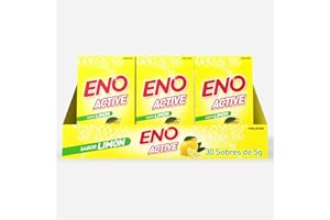 Eno Active, Producto A Base De Sales Minerales En Polvo, El Toque Refrescante Que Necesitas Después De Las Comidas, Sabor Limón, 30 Sobres De 5 G
