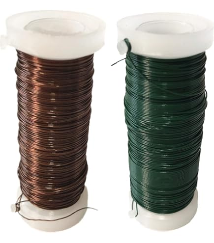 Green Florists Wire On A Reel 4 Different Size Gauges Available (32 Gauge (0.28mm - View #4