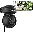 Reolink 5MP PTZ Camera E1 Outdoor, 2.4/5GHz WiFi CCTV Security Camera with 3X Optical Zoom, Human/Vehicle Tracking, Color Night Vision, 2-Way Audio, Support 512GB SD Card for 24/7 Protection, Black