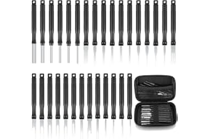 JTTXIU Zestaw narzędzi do usuwania zacisków samochodowych, 30 sztuk, do usuwania wtyczek do kabli samochodowych, narzędzie do wyciągania pinów, narzędzie do usuwania kluczy, do większości złączy wtykowych