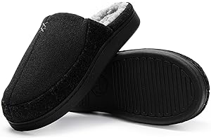 JOMIX Zimowe kapcie męskie wyściełane ciepłe kapcie domowe wygodne miękkie wygodne do relaksu i utrzymywania ciepła w zimie