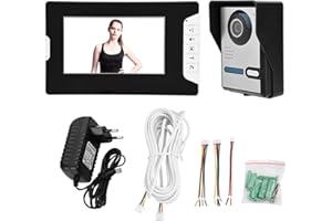 Ladieshow 7 Pollici videocitofono Campanello citofono Kit Monitor Visione Notturna Kit Campanello Intelligente Antipioggia(io)