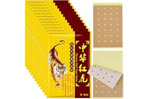 XPJBKC Patch Chauffant, 96 Pcs/12 Paquets Patch Anti Douleur, Patch Baume du Tigre, pour Douleurs Aux Épaules, Douleurs Dorsales, Douleurs Aux Genoux, Douleurs