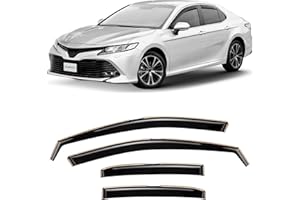 CLIM ART Lot de 4 deflecteur Voiture pour/Compatible avec Toyota Camry 2017-2024 Sedan, deflecteur d air, déflecteurs pour Auto, enfichables