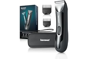 KENSEN Rasoio Elettrico Barba Depilatore Corpo Uomo, con illuminazione a LED, Uso Umido e Asciutto per Viso, Torace, Ascelle, Gambe (RFCD-9088)