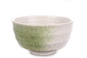 Goodwei Bol Matcha en Céramique | Bol à Thé Chawan Japonais pour Matcha, 180 ml (Shiro)
