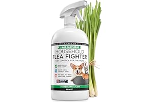 THE HEALTHY DOG CO The Healthy Dog and Cat Co Natural Flea Spray for the Home 500ml – Fast-Acting, Non-Toxic Flea Spray for Dogs, Cats & Home – Safe & Effective UK Formula & Natural Treatment