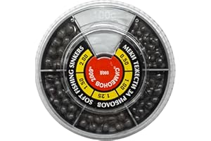 ‎PRO FILSTAR PRO FILSTAR Angeln Gewichte Set 100g - Schrotblei Angeln mit Aufbewahrungskiste - Bleikugeln - Bleigewichte - Weights Set - Lead Weight - Karpfenblei - Fischer Blei - Angelblei 0,5/1/1,25/1,5/2g