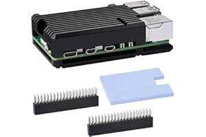 GeeekPi Obudowa radiatora do Raspberry Pi 5, Raspberry Pi 5 aluminiowa pasywna obudowa chłodząca rozpraszanie ciepła metalowa obudowa do Raspberry Pi 5 8 GB/4 GB, C-0048