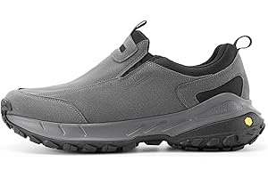 FitVille Scarpe da Escursionismo Uomo Extra Larghe Senza Chiusura Sneaker Casual Slip-on Scarpe Camminata Senza Lacci