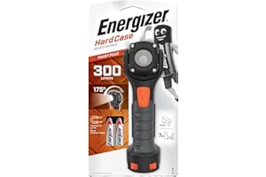 Energizer Latarka LED, twarda obudowa Pivot, bardzo jasna do użytku domowego, na zewnątrz i w sytuacjach awaryjnych, bateria w zestawie