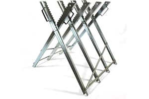 Estexo Home & Garden Sägebock klappbar Brennholz Sägehilfe Motorsäge Holz-Schneidebock Metall 4-fach