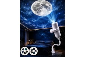 Plug and play HD Smart Dynamic 5D Holographic Night Light Projector, HD Star Galaxy 5 i 1, HD dynamisk smart takprojektor, 36