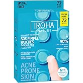 IROHA NATURE - Patches Grains Salicylic Acid Oily Skin | 72 Count | Tea Tree, Centella Asiatic, Hydrocolloid, Vegan, Facial &amp;