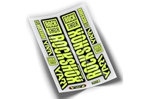 PEGATINEA Autocollants fourche Rockshox Yari 2018 Jaune fluo WP61