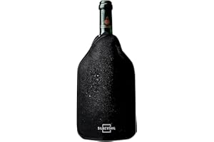 SILBERTHAL Refrigeratore per bottiglie vino - Elastico - Nero - Busta raffredda vino spumante frizzante e champagne