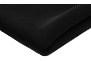 ORIENT FASHION Scuba Schiuma, Maglia spessa e leggera, neoprene 50 x 150 cm (Nero)