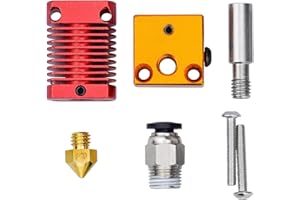 HENTEK Extruder Hotend Kit Ersatzteile für 3D-Drucker MK8 Creality CR10 Ender 3 mit 0.4mm Düse Wärme Block 24V40 W 12V 40W